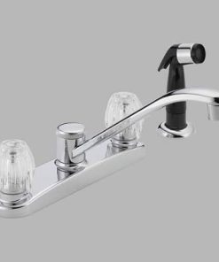 Peerless P225LF Classic Two Handle Kitchen Faucet, Chrome 2
