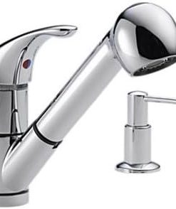 Peerless P18550LF-SD-W Kitchen Pull-Out Faucet, Chrome