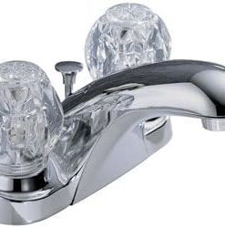 Double Handle Lavatory Faucet Chrome