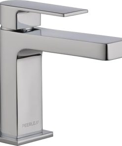 Peerless Xander Single Hole Bathroom Faucet, Single Handle Bathroom Faucet Chrome, Bathroom Sink Faucet, Drain Assembly, Chrome P1519LF