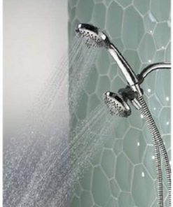 Delta Faucet Peerless 76311D Hand Shower/ Shower Head Combo Pack, Chrome, Brushed Nickel 2