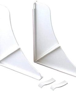 Delta Faucet Peerless 76814WH Splash Guards Shower, White 2