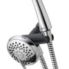 Peerless PTT24347-BN 6-Setting Slide Bar Hand Shower and Single-Function Valve Trim, Brushed Nickel Shower System, Hand Held Shower with Hose, Shower Valve Kit 3