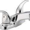 Peerless Flute Single Hole Bathroom Faucet, Single Handle Bathroom Faucet Chrome, Bathroom Sink Faucet, 0.5 GPM Flow Rate, Metal Drain Assembly, Chrome P1512LF-M-0.5 4