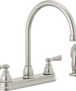 Peerless P2865LF-SS Elmhurst Two-Handle Kitchen Faucet with Spray Deck-Mount, Stainless