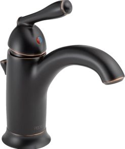 Peerless Claymore Single Hole Bathroom Faucet Oil Rubbed Bronze, Single Handle Bathroom Faucet, Oil-Rubbed Bronze P188627LF-OB