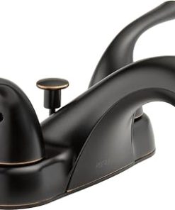 Peerless Centerset Bathroom Faucet Oil Rubbed Bronze, Bathroom Sink Faucet, Drain Assembly, Oil Rubbed Bronze P299638LF-OB 2