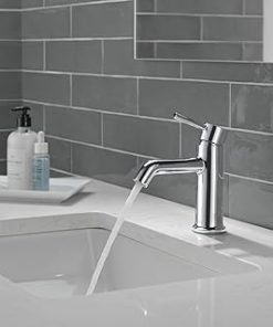 Peerless Precept Single Hole Bathroom Faucet, Chrome Bathroom Sink Faucet, Single Handle Bathroom Faucet, Bath Faucet, Push Pop-Up Drain Assembly, 0.5 GPM Flow Rate, Chrome P1647LF-M-0.5 2