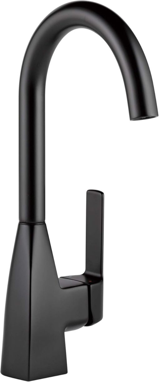 Peerless Xander Single-Handle Bar-Prep Kitchen Sink Faucet, Matte Black P1819LF-BL