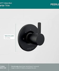 Peerless PTT14347-BL Precept Diverter, Matte Black 2