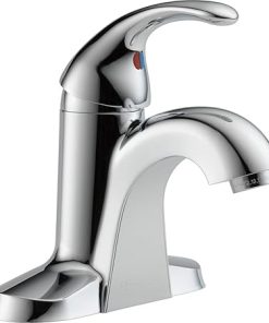 Peerless Cheswick Single Hole Bathroom Faucet, Single Handle Bathroom Faucet Chrome, Bathroom Sink Faucet, Drain Assembly, Chrome P188600LF