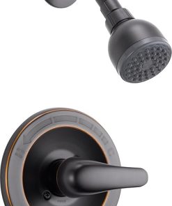Peerless Single-Handle Shower Faucet Trim Kit with Single-Spray Touch-Clean Shower Head, Oil-Rubbed Bronze PTT188740-OB (Valve Not Included)