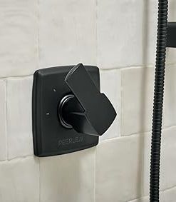 Peerless Ezra Black 3-Setting Diverter Trim Kit, Diverter Valve Kit, Black Shower Diverter, Matte Black PTT14371-BL (Valve Not Included) 2
