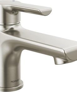 Peerless P1512LF-BN-M-0.5 Flute Bathroom Faucet, 0.5 GPM Flow Rate, Brushed Nickel
