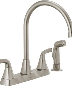 Peerless P2835LF-SS Parkwood Two Handle Kitchen Faucet Side Spray, Stainless 2