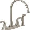 Peerless Ezra Single-Handle Kitchen Sink Faucet with Side Sprayer, Stainless P199152LF-SS 3