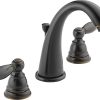Peerless Claymore Widespread Bathroom Faucet Oil Rubbed Bronze, Bathroom Faucet 3 Hole, Drain Assembly, Oil-Rubbed Bronze P299196LF-OB