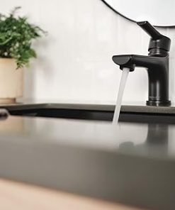 Peerless P1512LF-BL Flute Bathroom Faucet, 1.0 GPM Flow Rate, Matte Black 2