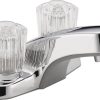 Peerless Oil-Rubbed Bronze 2-Handle 4-in Centerset WaterSense Bathroom Sink Faucet with Drain 3