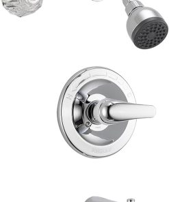Peerless P188720 Delta Monitor Classic 13 Single Handle Faucet, 2 gpm tub/Shower kit, Chrome