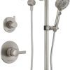 Peerless Ezra Single-Function Brushed Nickel Tub and Shower Valve Trim Kit, Shower Handle, Brushed Nickel PTT14171-BN (Shower Head and Valve Not Included) 4