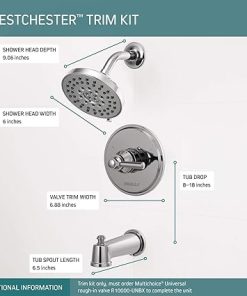 Peerless PTT14423 Westchester Tub/Shower Trim Single Handle 14S, Chrome 2