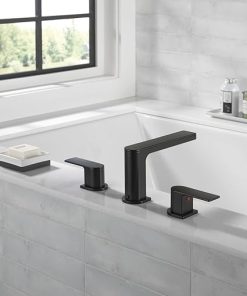 Peerless PTT4319-BL Xander Roman Tub Trim, Matte Black 2