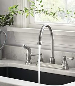 Peerless P2865LF-SS Elmhurst Two-Handle Kitchen Faucet with Spray Deck-Mount, Stainless 2