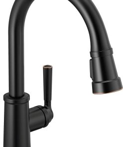 Peerless Westchester Single-Handle Kitchen Sink Faucet with Pull Down Sprayer, Oil-Rubbed Bronze P7923LF-OB