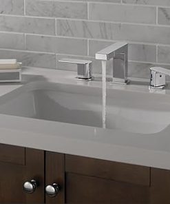Peerless Xander Widespread Bathroom Faucet Chrome, Bathroom Faucet 3 Hole, Bathroom Sink Faucet, Drain Assembly, Chrome P3519LF 2
