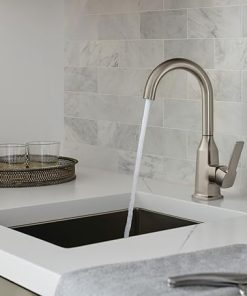 Peerless Ezra Bar Faucet Brushed Nickel, Bar Sink Faucet Single Hole Chrome, Wet Bar Faucets, Prep Sink Faucet, Faucet for Bar Sink, Stainless P1871LF-SS 2