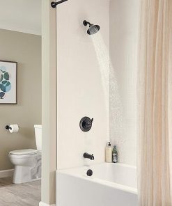 Peerless Claymore Single-Handle Tub and Shower Faucet Trim Kit with Single-Spray Shower Head, Oil-Rubbed Bronze PTT188790-OB (Valve Not Included) 2