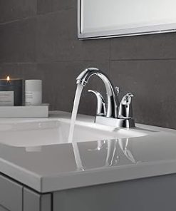 Peerless Tunbridge Centerset Bathroom Faucet Chrome, Bathroom Sink Faucet, Pop-Up Drain Assembly, Chrome P299695LF 2