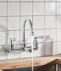 Peerless P2765LF Elmhurst Two-Handle Kitchen Faucet Wall-Mount, Chrome 2