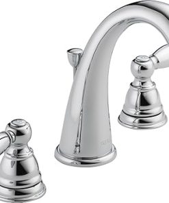 Peerless Claymore Widespread Bathroom Faucet Chrome, Bathroom Faucet 3 Hole, Bathroom Sink Faucet, Drain Assembly, Chrome P299196LF