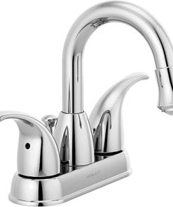 Peerless P2575LF LED Bathroom Faucet 2 Handle Centerset, Chrome
