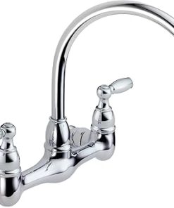 Peerless 2-Handle Wall Mount Kitchen Sink Faucet, Chrome P299305LF