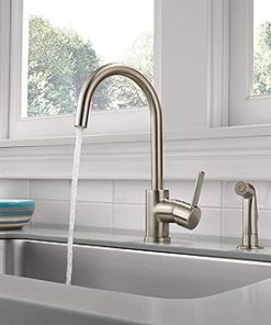 Peerless Precept Single-Handle Kitchen Sink Faucet with Side Sprayer, Stainless P199152LF-SS 2
