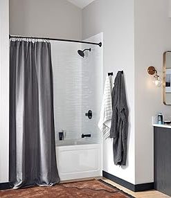 Peerless Xander Widespread Bathroom Faucet Black, Bathroom Faucet 3 Hole, Bathroom Sink Faucet, Drain Assembly, Matte Black P3519LF-BL 2