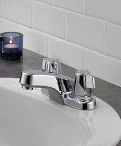 Peerless Delta Faucet Peerless P241LF Classic Two Handle Bathroom , Chrome 2