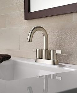 Peerless Precept Centerset Bathroom Faucet Brushed Nickel, Bathroom Sink Faucet, Drain Assembly, Brushed Nickel P299102LF-BN 2