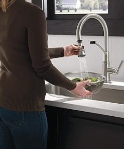 Peerless Westchester Single-Handle Spring Spout Kitchen Sink Faucet with Pull Down Sprayer, Stainless P7924LF-SS 2