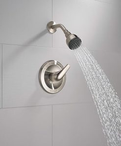 Peerless Single-Handle Shower Faucet Trim Kit with Single-Spray Touch-Clean Shower Head, Brushed Nickel PTT188743-BN (Valve Not Included) 2