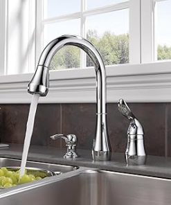 Peerless P188102LF-SD Apex Single Handle Kitchen Pull-Down with Soap Dispenser, Chrome 2