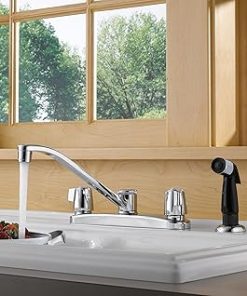 Peerless P226LF Classic Two Handle Kitchen Faucet, Chrome 2