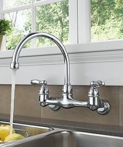 Peerless 2-Handle Wall Mount Kitchen Sink Faucet, Chrome P299305LF 2